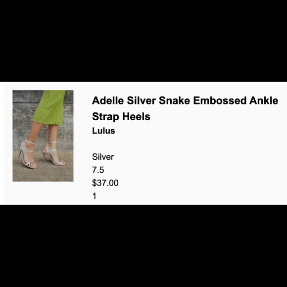 Silver Heels🐍🌬 - strappy snake stiletto - Picture 9 of 9